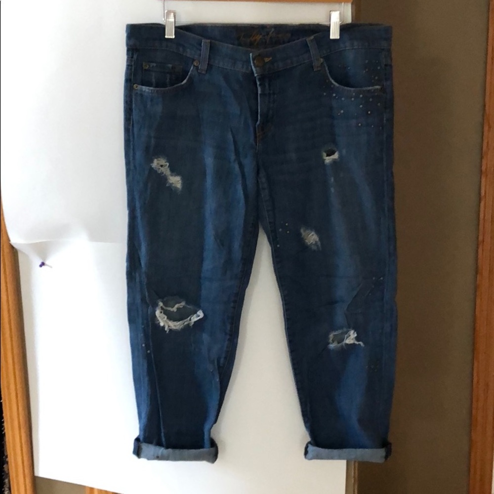 Baggy boyfriend studded Bebe jeans